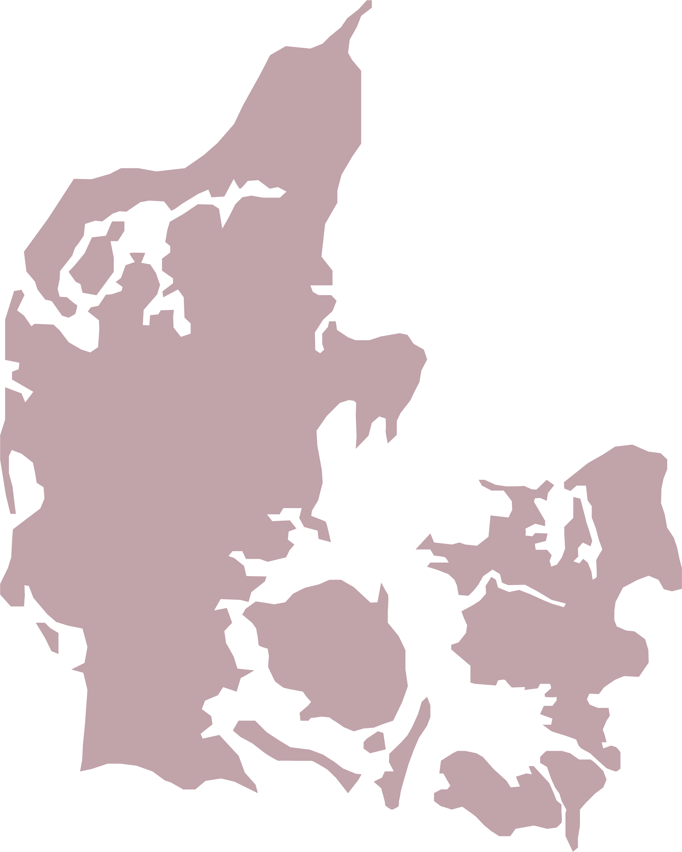 Danmarkskort med dækning